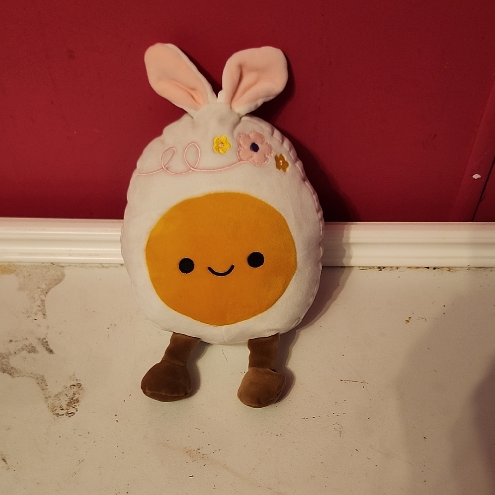 Adorable White and Yellow Stuffed Animal Toy